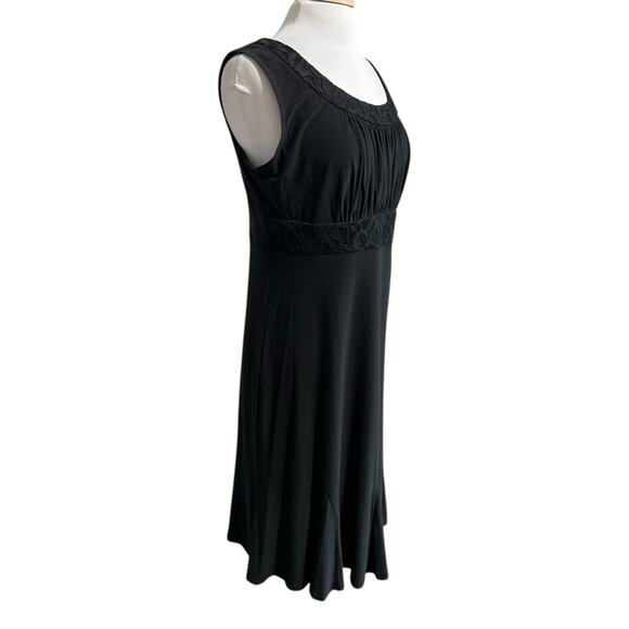 RM RICHARDS Women's 12 Black Sheath Dress Party Career Shift Sleeveless NWT - Picture 3 of 6